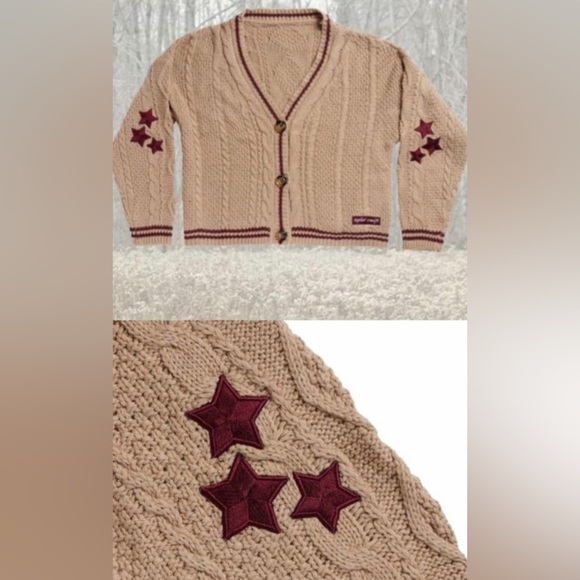 ISO legit Taylor Swift cardigans Folklore, Taylor Swift tag & Holiday green/tan - Picture 9 of 14